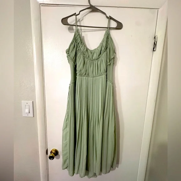 Reiss Thora Pleated Front Cami-Dress